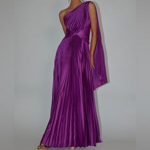 Selfie Leslie Vibrant Purple One-Shoulder Dress